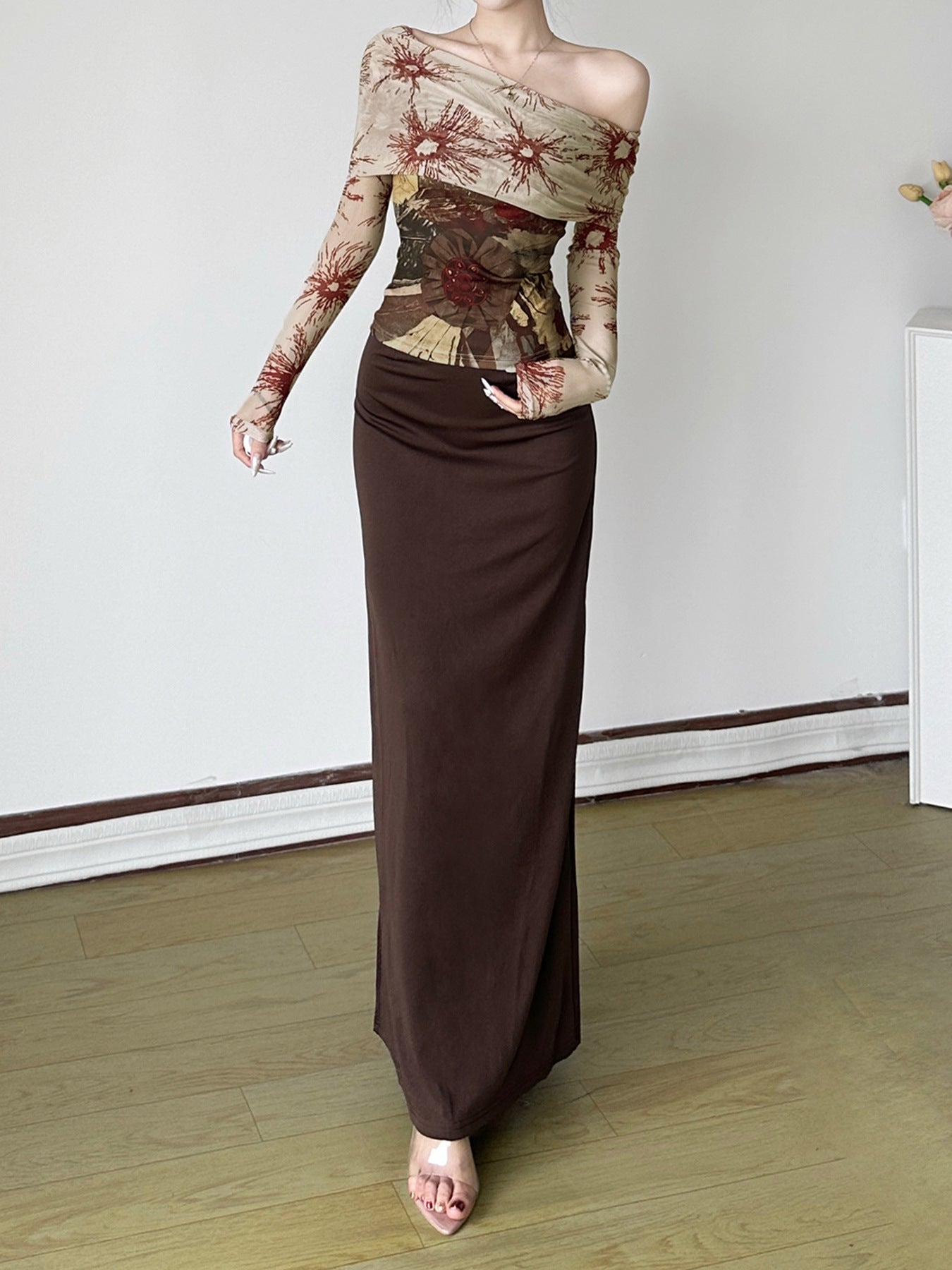 High Waist Maxi-Rock