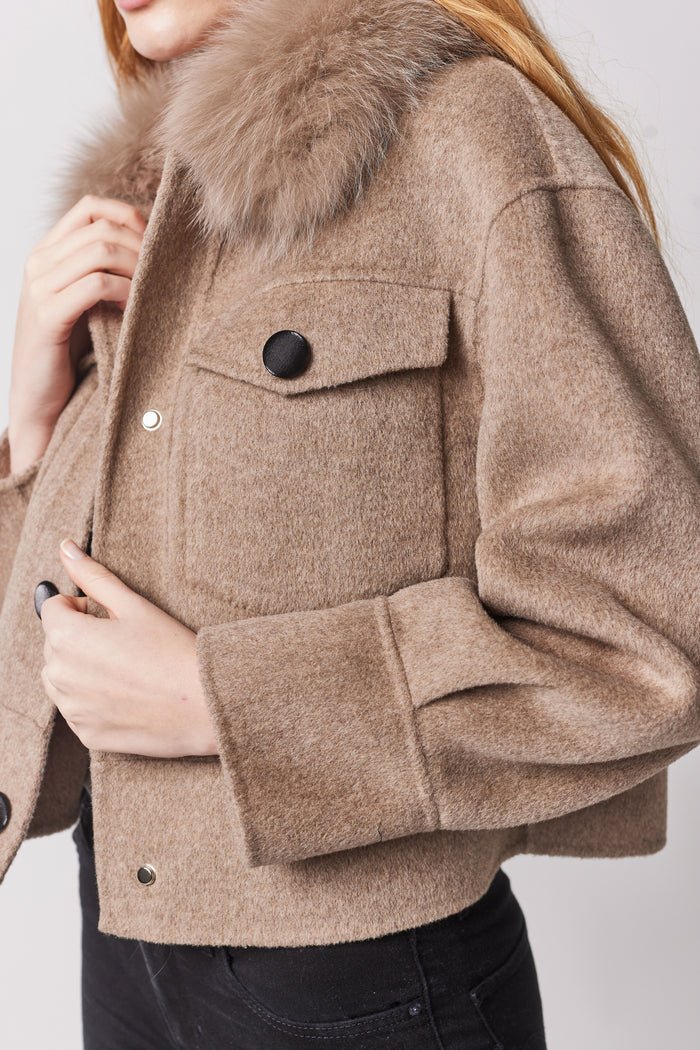 Camélia Col Doux Jacke