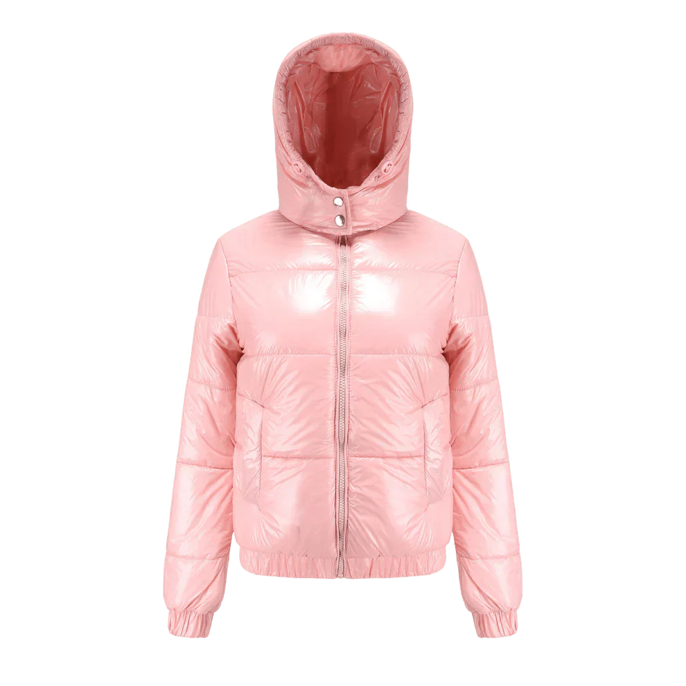 Rosé Goose Puffer Jacke