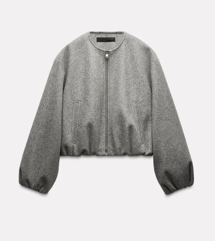 Suvianó Cropped Bomber Jacke