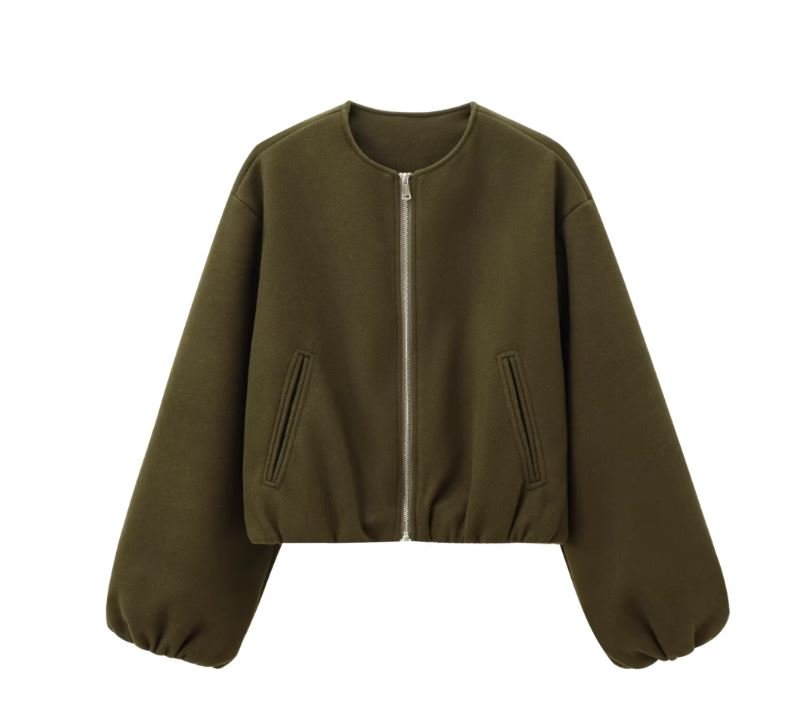 Suvianó Cropped Bomber Jacke