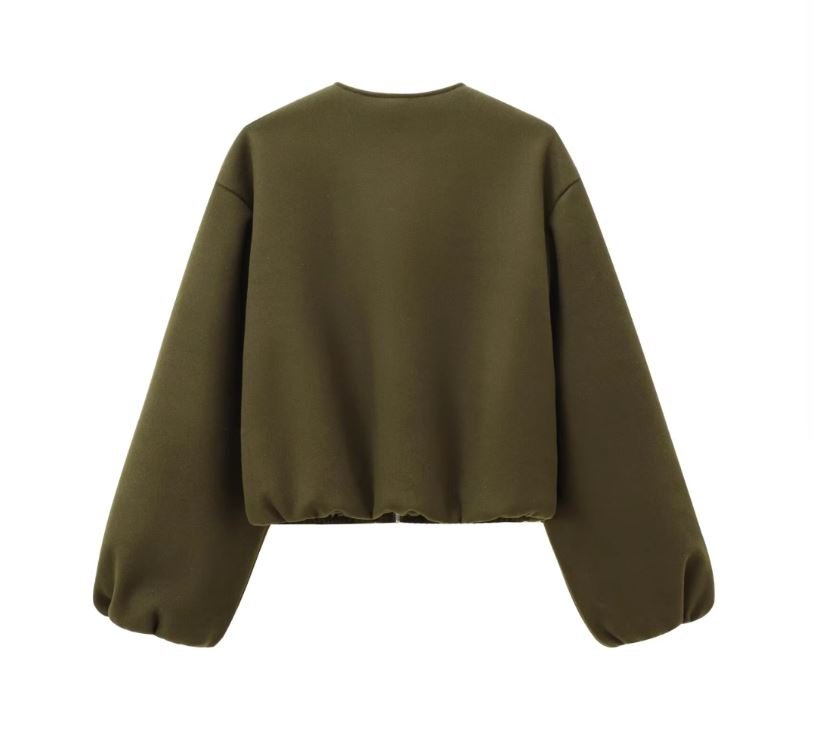 Suvianó Cropped Bomber Jacke