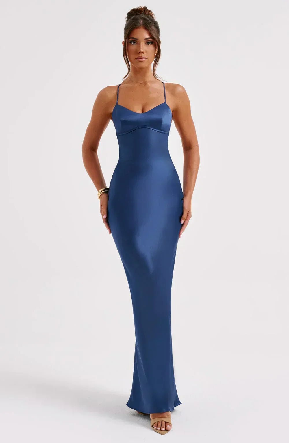 Velnoir™ L'Allure Saphire Maxi Dress