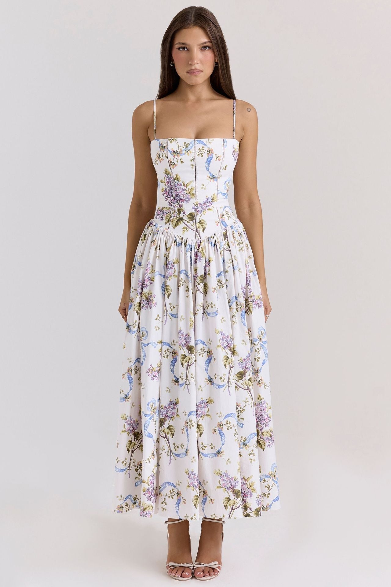 Velnoir™ Seraphina Corsage Midi Dress