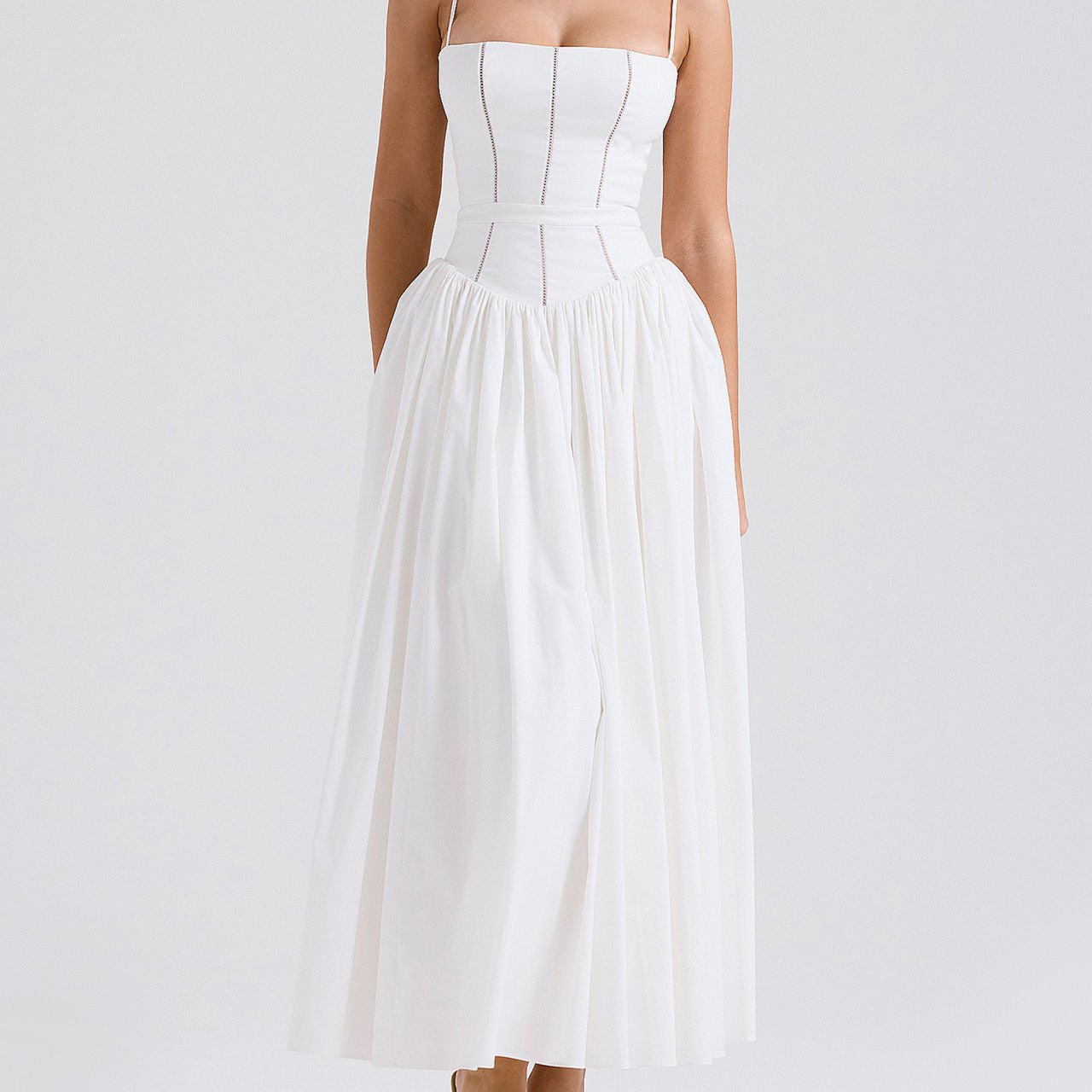 Velnoir™ Seraphina Corsage Midi Dress