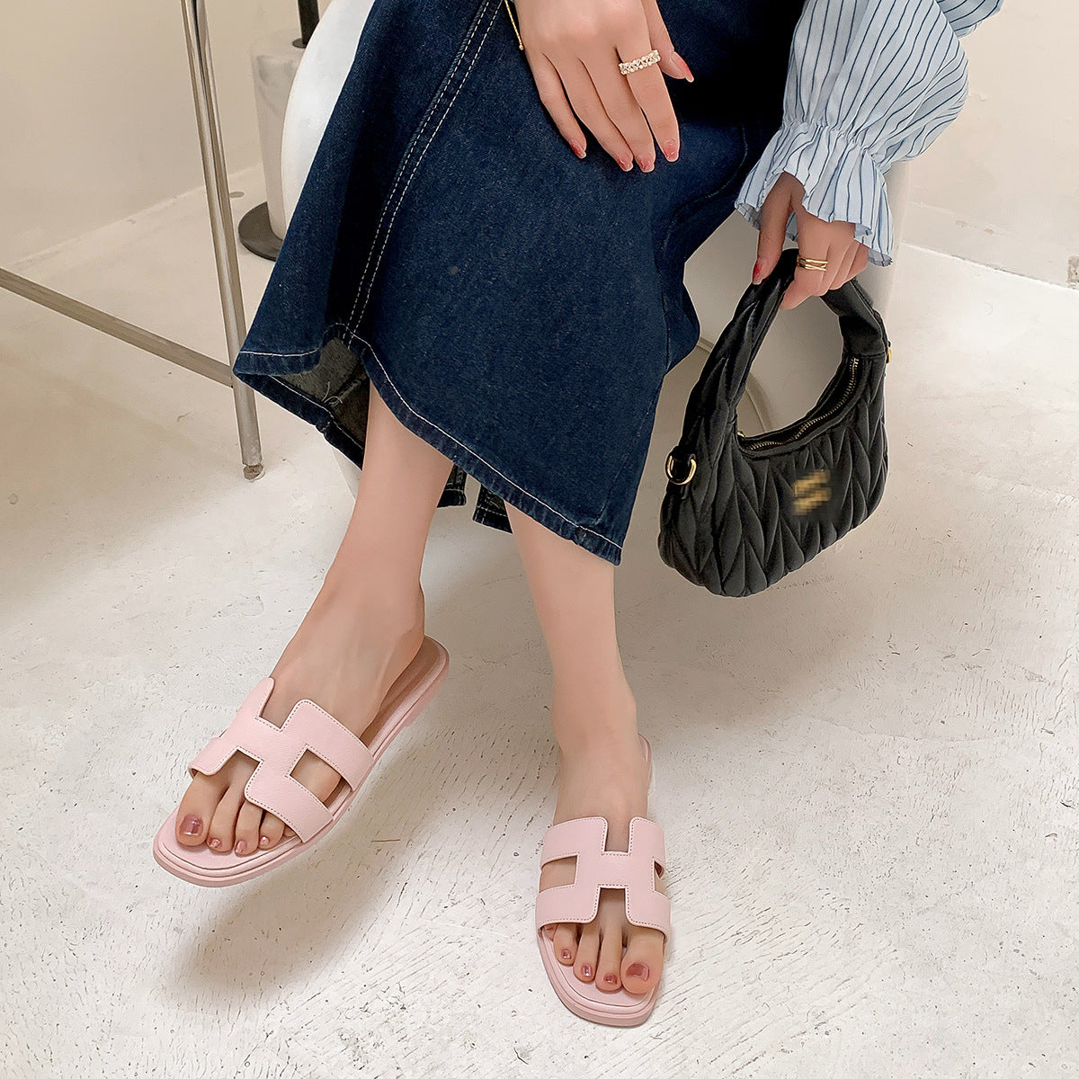 Elegante H-Slide Sandale