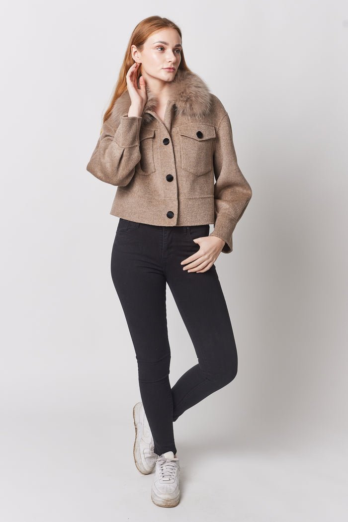 Camélia Col Doux Jacke