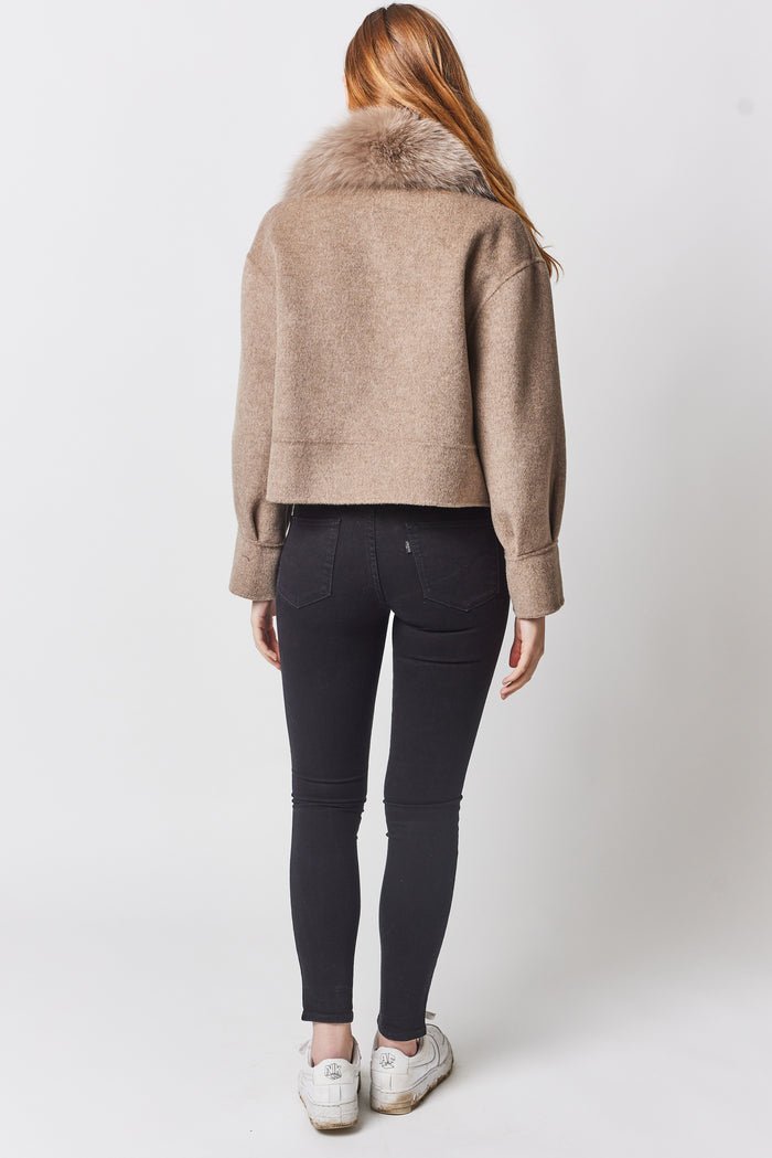 Camélia Col Doux Jacke