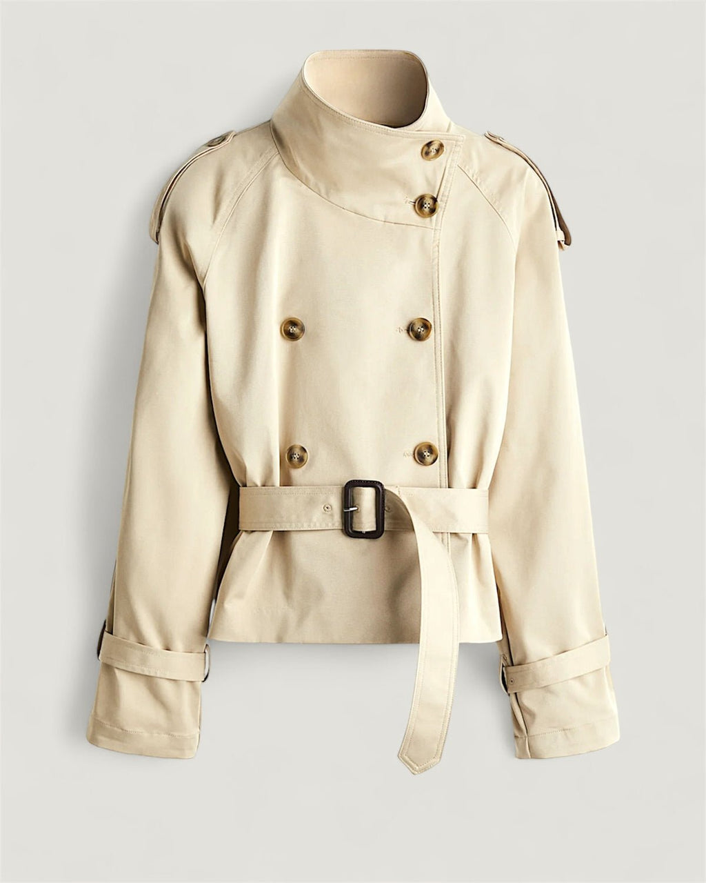 Cropped Trench Croisé Jacke
