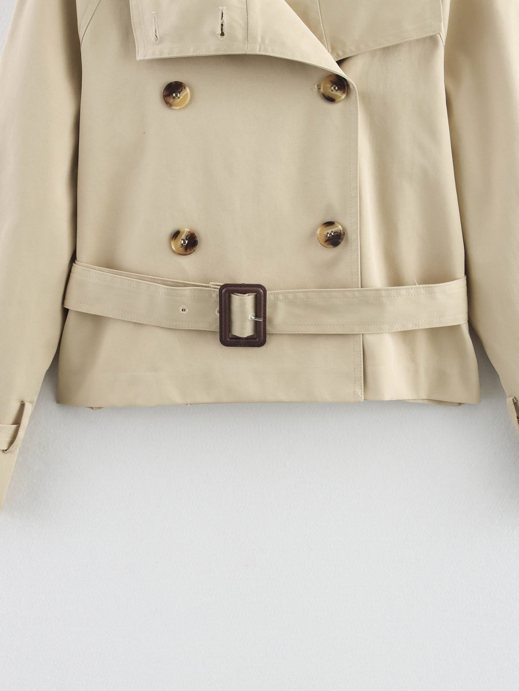 Cropped Trench Croisé Jacke