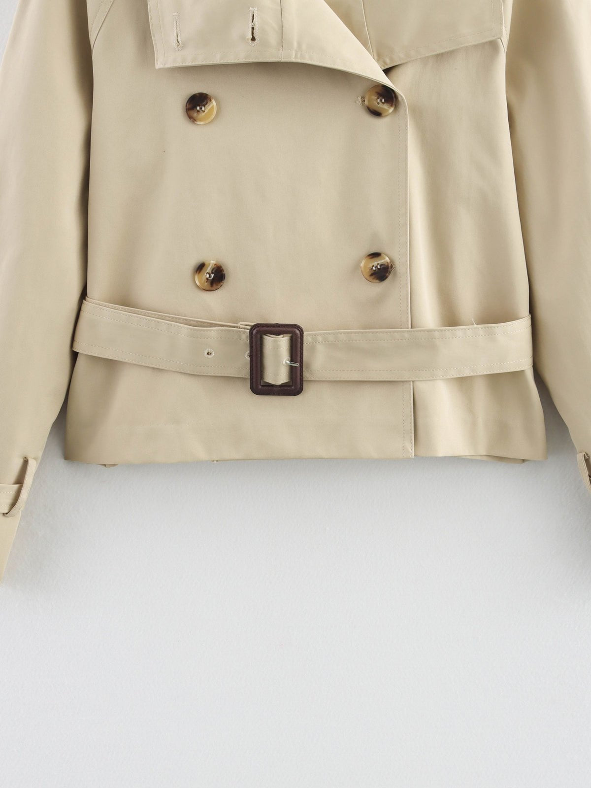 Cropped Trench Croisé Jacke