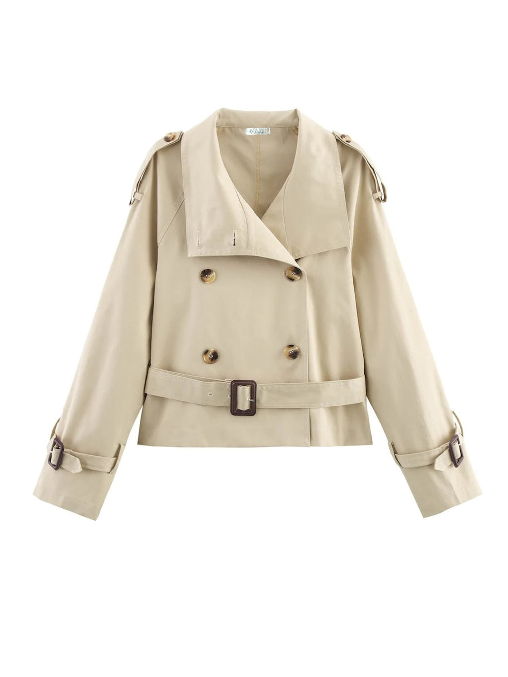 Cropped Trench Croisé Jacke