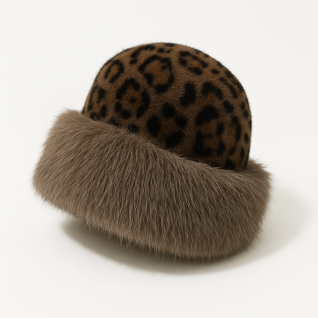 Leopá Echtfell Mütze