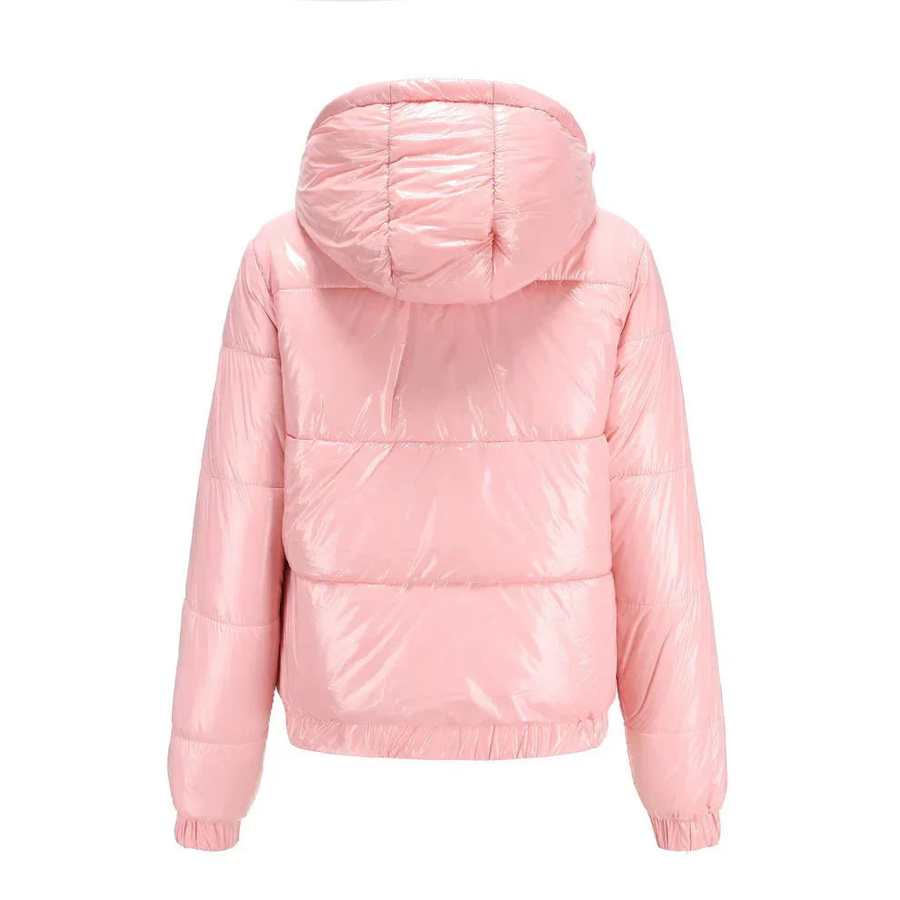 Rosé Goose Puffer Jacke
