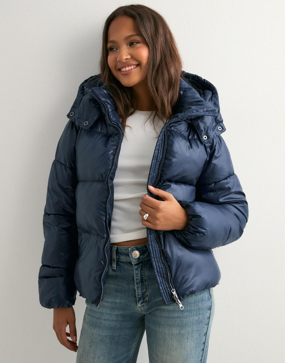 Shiné Bordeaux Puffer Jacke