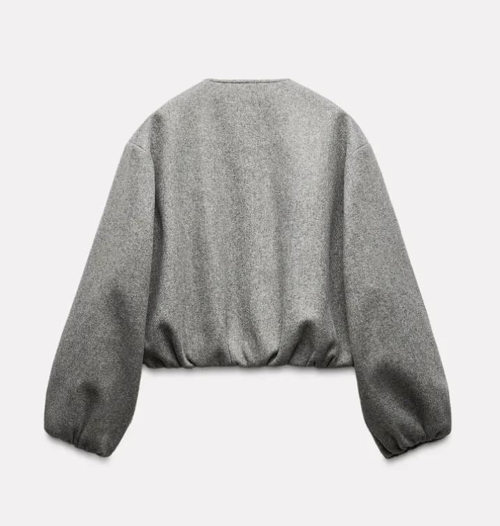 Suvianó Cropped Bomber Jacke