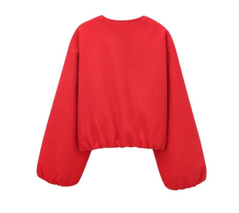 Suvianó Cropped Bomber Jacke