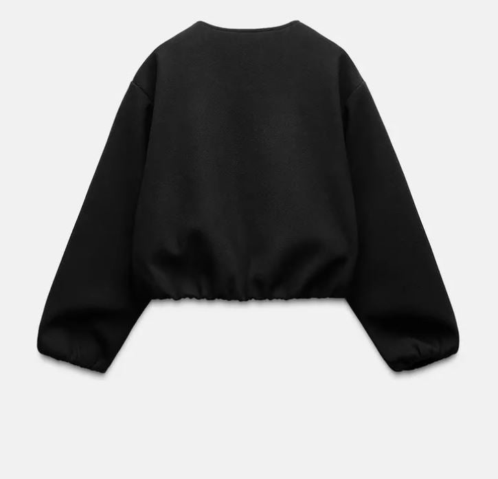 Suvianó Cropped Bomber Jacke