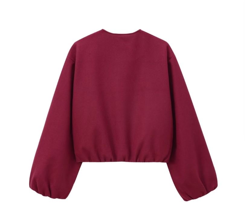 Suvianó Cropped Bomber Jacke