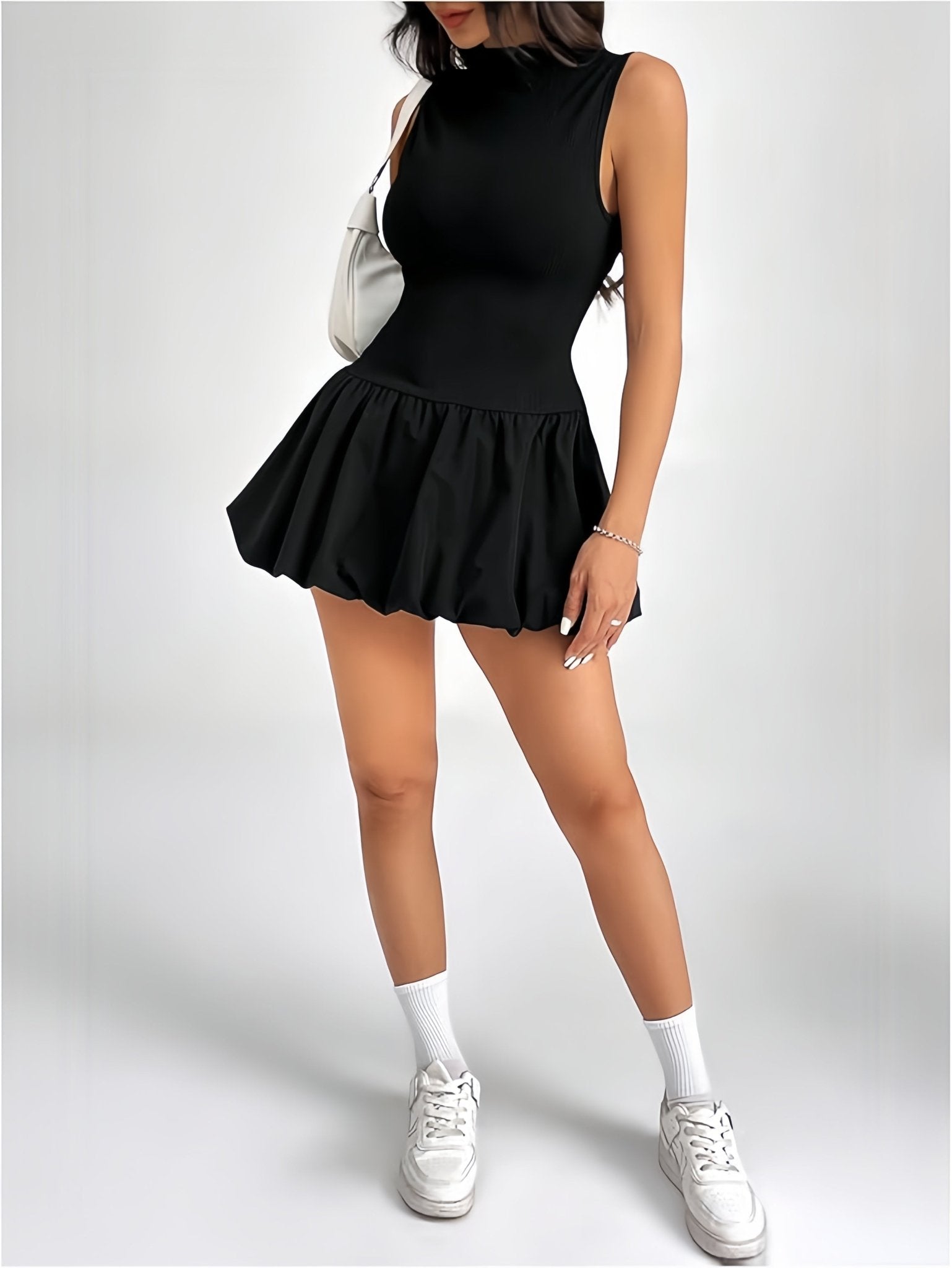 Velnoir™ Lunette Flaré Mini Dress